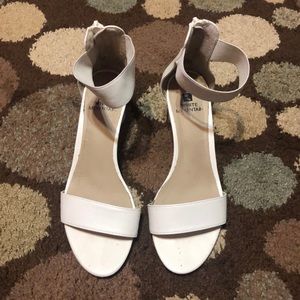 White Small Wedged Heel